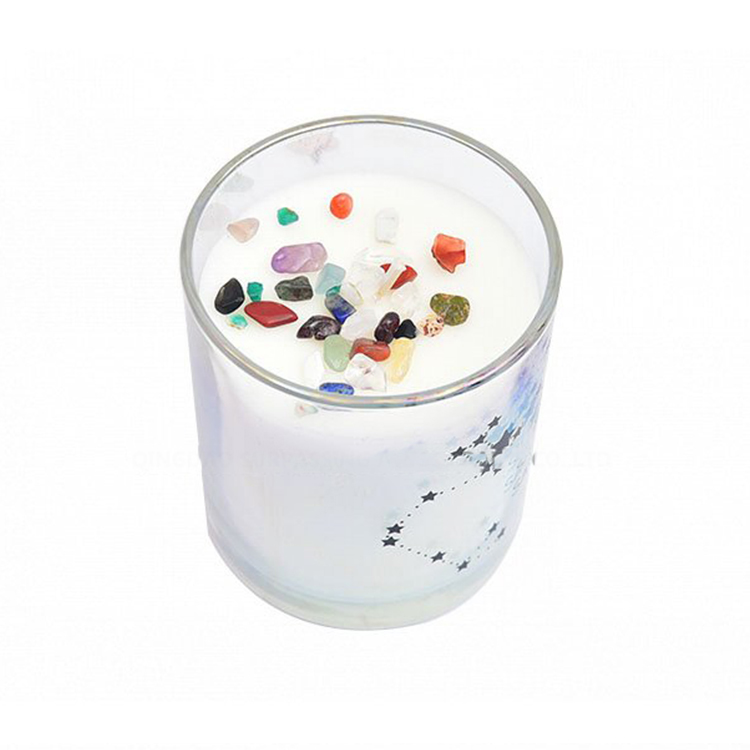 فروش عمده واکس سویا لوکس شیشه شمع معطر چاپ سفارشی 7