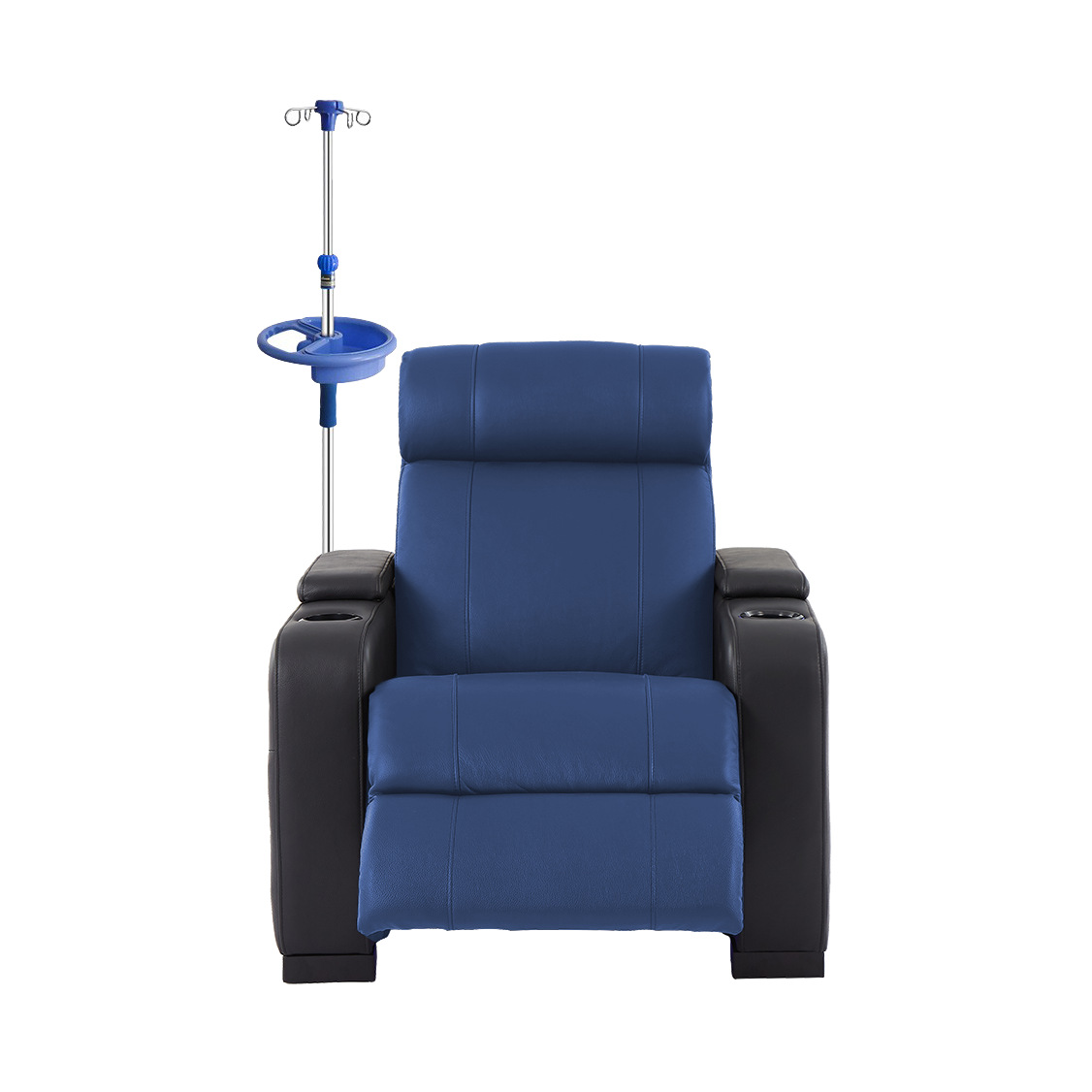 Chaise médicale dans les tons de bleu