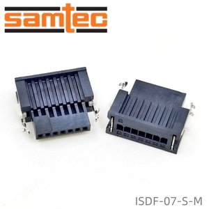 ISDF-05-S-M ส่วนหัว Samtec ดั้งเดิม ISDF-07-S-M ฉนวน1.27มม. ขั้วต่อแบบแถวเดียวสีดำ - Product Image 3