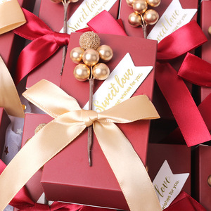 Contenitori di caramelle rettangolari di carta personalizzati unici contenitori di caramelle regali di ritorno di nozze scatola di favore personalizzata per gli ospiti