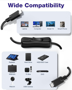 สายเคเบิล USB 3.1 C ถึง C พร้อมสวิตช์รองรับวิดีโอ/ข้อมูลและระบบชาร์จเร็ว20V/3A PD [10Gbps] - Product Image 6