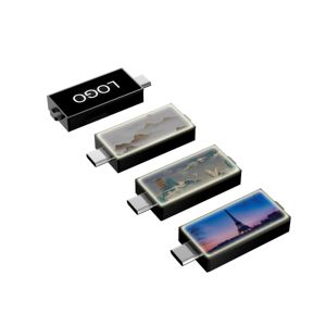 USB C portu ile Mini 3.0 tip C USB Flash sürücü Memory Stick 8GB 16GB 32GB Pendrive özel LED Logo - Product Image 2