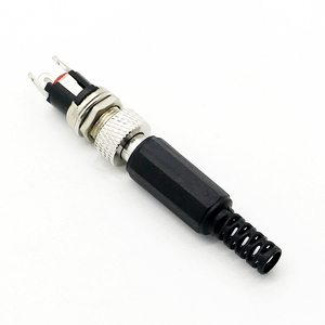 5.5mmx 2.1mm DC電源プラグDC電源ジャックソケットパネルコネクタブラック - Product Image 5