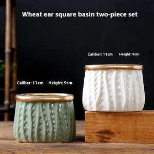 Универсальный керамический цветочный горшок для внутреннего и наружного использования, идеально подходит для суккулентов и растений в стильных цветочных горшках - Product Image 3