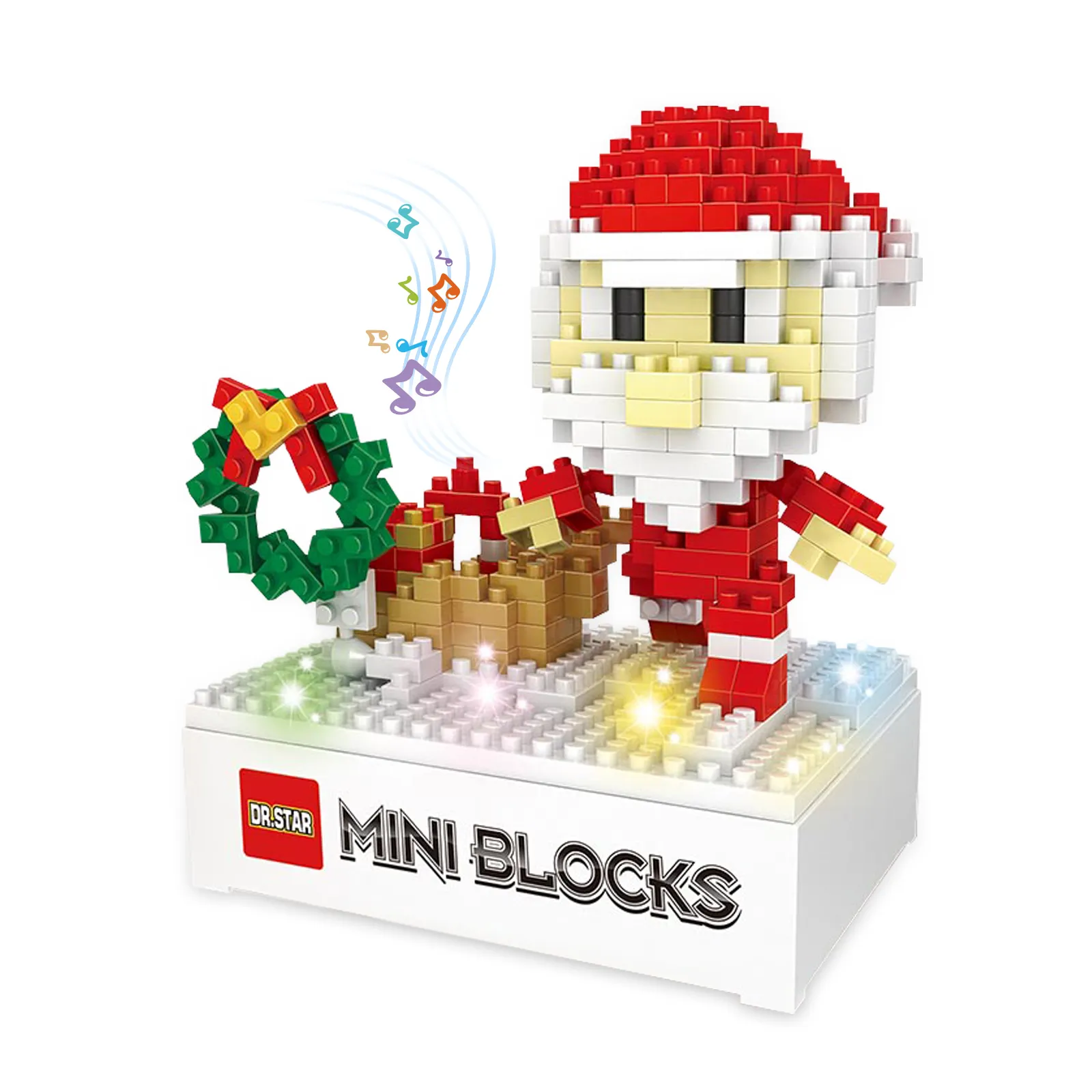 Santa Claus Spieluhr Baustein Set Spielzeug 314PCS Micro Building Kits für Weihnachts geschenke