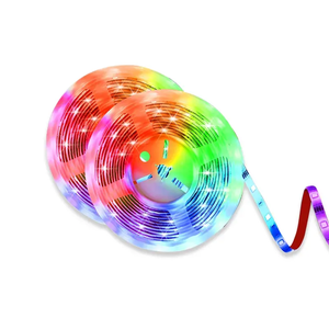 Joystar Energy Saving 5V RGB <span class=keywords><strong>LED</strong></span> Strip Light Kits APP e controle remoto 1M 2M 3M 4M 5M Smart Strip Light para TV Backlight