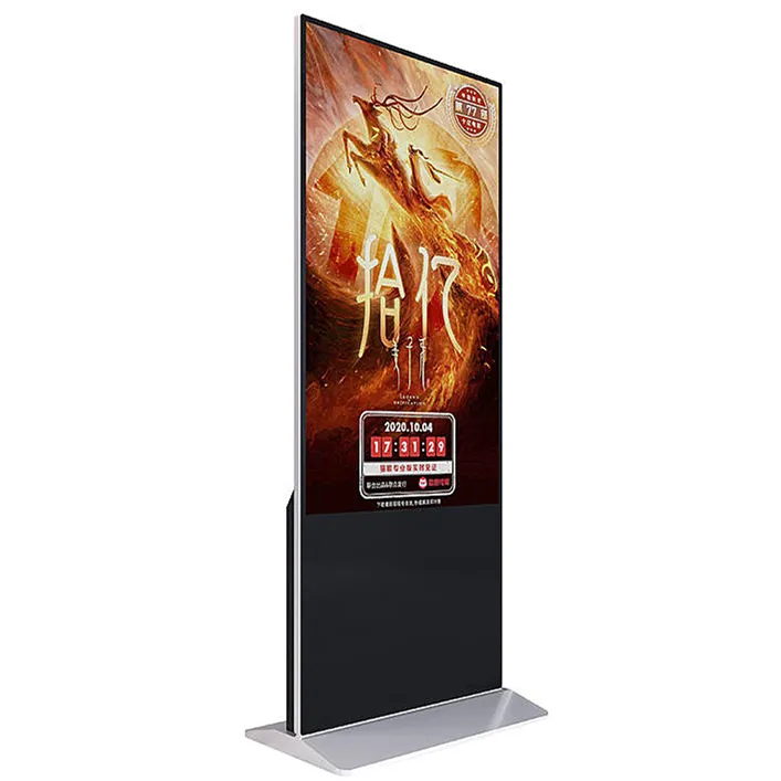 32 inç zarif çok fonksiyonlu alışveriş merkezi kiosk kapalı zemin standı kızılötesi pazarı reklam dokunmatik ekran kiosk