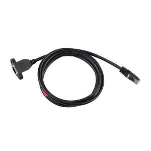 Blindado FTP protegido Cat5e RJ45 macho hembra enchufe Ethernet red tornillo montaje en Panel extensión RJ45 Cable - Product Image 3