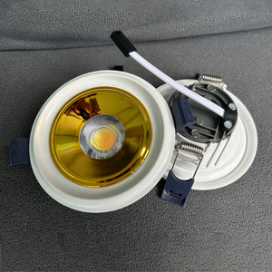 新しいデザインラウンド5wLed Cobダウンライトカットアウト<span class=keywords><strong>Led</strong></span>ダウンライト屋内埋め込み式調整可能ブラックルミナスホワイト