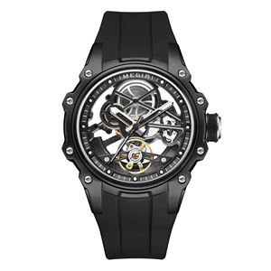 Relojes Hombre MEGIR 2243豪华自动男士机械表不锈钢表壳骨架镂空手表