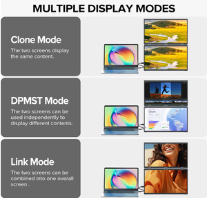 Monitor LCD portátil para juegos triple apilado con pantalla táctil IPS y soporte infrarrojo nuevo para Mac Laptop y Android, 1 unidad - Product Image 6