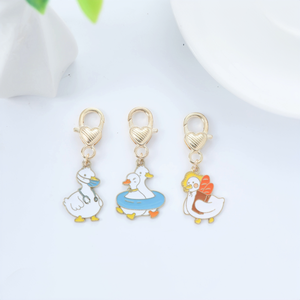 Popular Cartoon Cute <strong>Duck</strong> <strong>Keychain</strong> Metal Enamel <strong>Duck</strong> <strong>Shape</strong> <strong>Keychain</strong> Handbag Charm - Product Image 4
