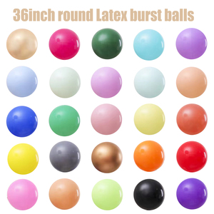 36 inç mükemmel yuvarlak kalınlaşmış büyük süs zemin Globos haşhaş balon ipuçları uzaktan kumanda patlama Exploder kiti - Product Image 3