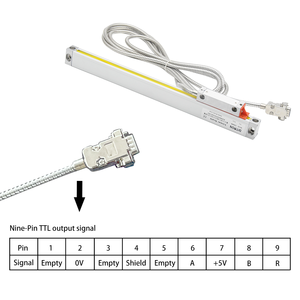 Lettura digitale Encoder a scala lineare per lettura digitale DRO scala lineare in vetro per fresatrice a tornio - Product Image 5