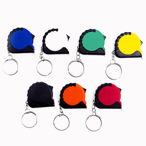 Anahtarlık ölçüm dikiş aracı plastik hediye ile özel LOGO 3.3 ft kendinden kilitleme mezura geri çekilebilir çelik mezura - Product Image 3