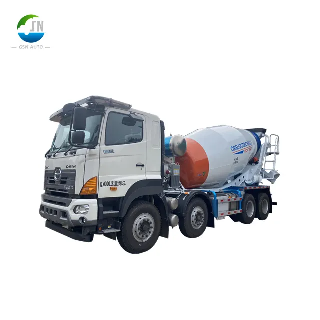 Hino 700 10Cbm Second Hand 20M3 Concrete Actros Mixer Pump Truck Mounted In Used Condition