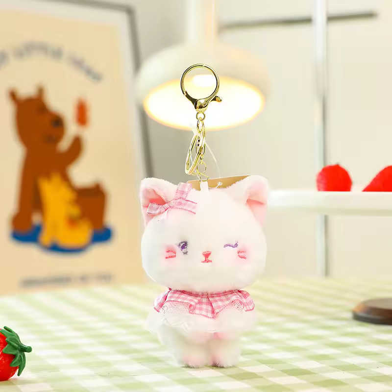 Fille chat rose-4 pouces 004
