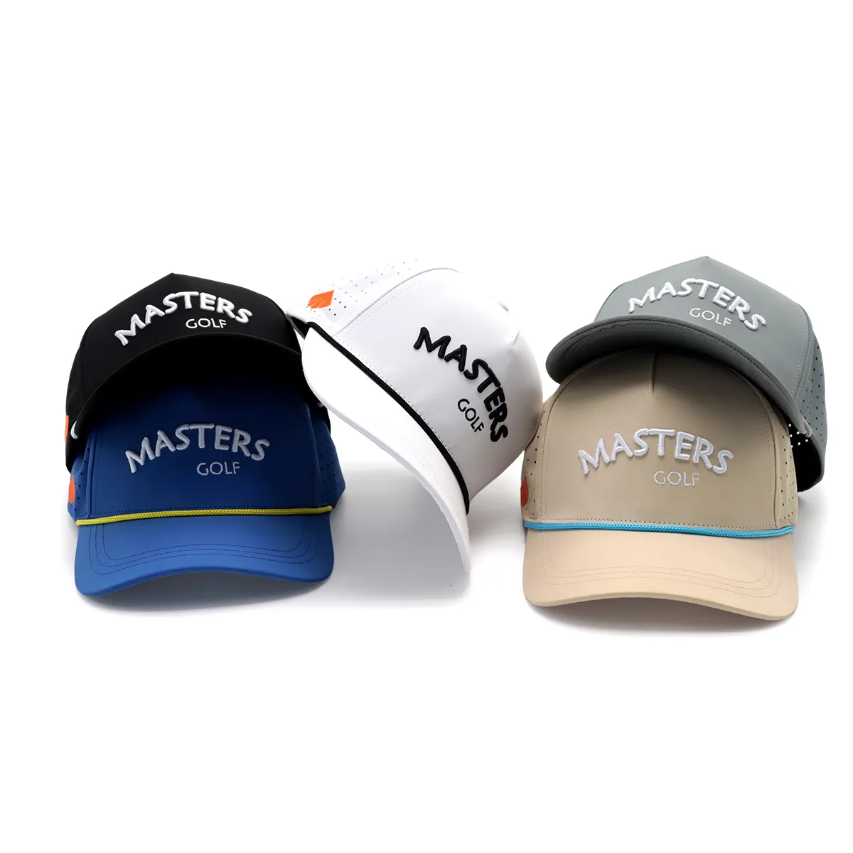 Sombreros de golf de cuerda con logotipo personalizado impermeable de nailon
