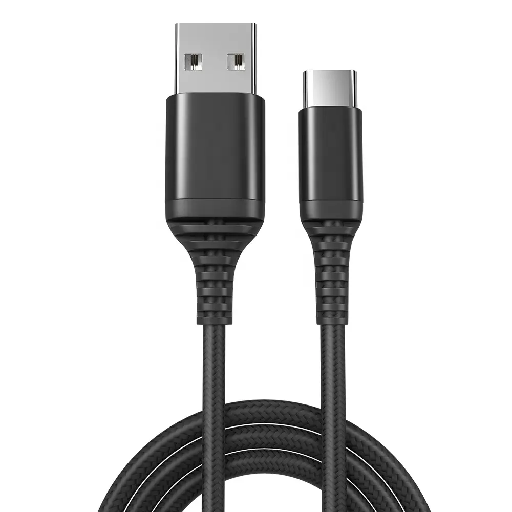 สายชาร์จโทรศัพท์ USB 2.0 TO Type C สายชาร์จเร็วขั้วต่อ USB C ปัจจุบัน3A สาย Android