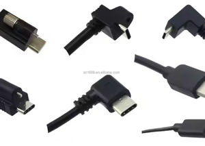 Siyah 2/4 tel güç kablo kordonu soyulmuş maksimum akım 3A hızlı şarj 1185 18AWG erkek kadın USB tip C güç kablosu - Product Image 5