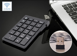 Teclado numérico inalámbrico blanco personalizado ABS 22 teclas Teclado numérico estándar Teclado numérico inalámbrico para computadora portátil - Product Image 2