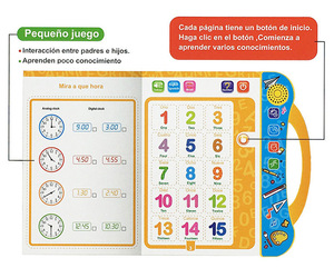 Juguete parlante para niños, máquina de aprendizaje de lectura de sonido, lógica, inglés, español, Digital, inteligente - Product Image 3