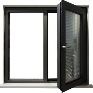 防風オーニング窓とドアアルミ製オーニングチェーンダブルガラス付き幅広窓 - Product Image 1