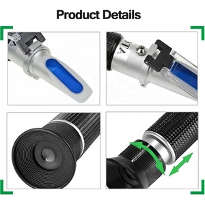 アルコール屈折計0〜80% v/v体積パーセントスケール範囲スピリットアルコール用アルコール屈折計 - Product Image 2