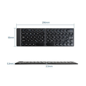 65 Keys ABS Mobile Wireless Foldable Computer <strong>Keyboard</strong> for Mobile Phones and Computers