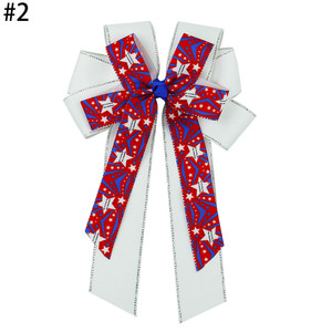 5'' <strong>USA</strong> Flag <strong>Cheer</strong> Bows for Kids Children Hair Bow Girls Striped Hair Accessories with Stars 4th of July Grosgrain Ribbon