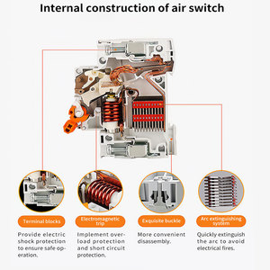 Disyuntor en miniatura Schneider MCB Easy 9 Ic60 Ic65 de un solo polo 6A 10A 16A 20A 25A 32A 1P + N Easy MCB Breaker 2 polos SP 10A - Product Image 4