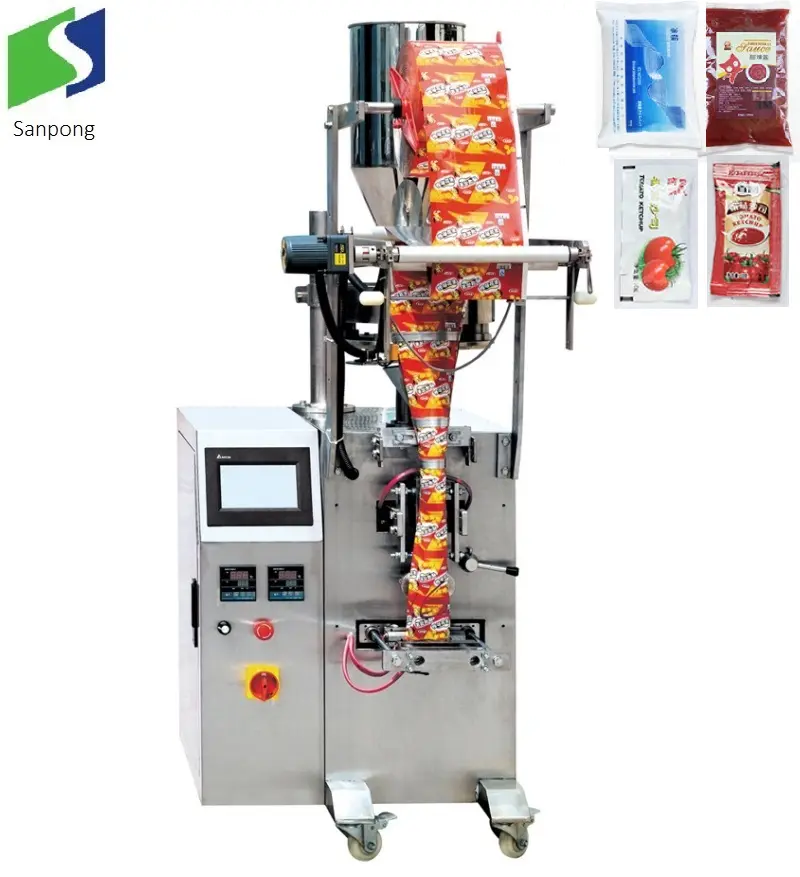 Máquina automática de envasado de pasta de Ketchup, líquido, champú, zumo de frutas, agua, salsa de tomate