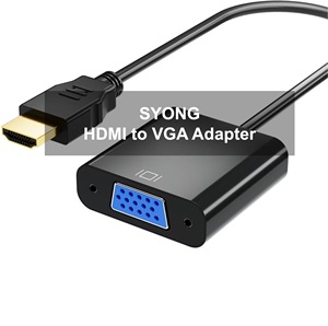 适用于高清多媒体接口到<span class=keywords><strong>VGA</strong></span>高清转换电缆高清电视到<span class=keywords><strong>VGA</strong></span>显示器电脑投影仪高清/<span class=keywords><strong>VGA</strong></span>视频分配器和转换器