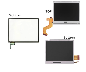 Üst üst alt alt LCD ekran ekran dokunmatik ekran Digitizer cam Nintendo DS Lite DSL NDSL oyun konsolu - Product Image 2