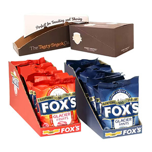 Cartones de exhibición de cartón corrugado de papel Kraft impreso con logotipo personalizado, bandeja plegable para dulces, caja de comida - Product Image 6