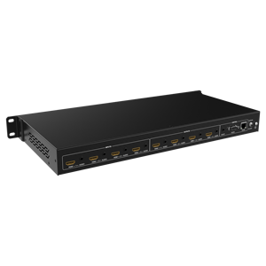 Interruptor de matriz HDMI sin costuras, 4x4, 4K, 30hz, compatible con controlador de vídeo de pared 2x2 EDID + Audio