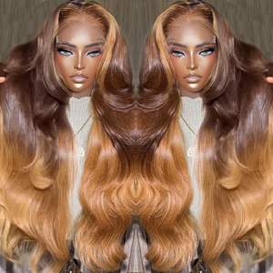 Парик из необработанных индийских волос HD с сетчатой фронтальной линией, парик из натуральных волос с 100% кутикулы, полностью без клея, парик из натуральных волос, фронтальный парик для черных женщин - Product Image 1