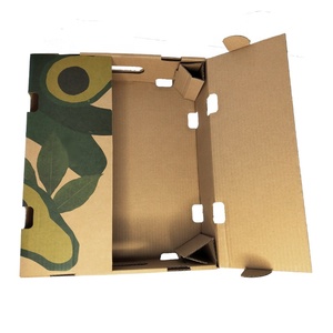 Durable Corrugated Paper Avocado Packaging Carton <strong>Box</strong> Large Capacity Vegetable Carton with Air Vent Printing Custom Fruit <strong>Box</strong>