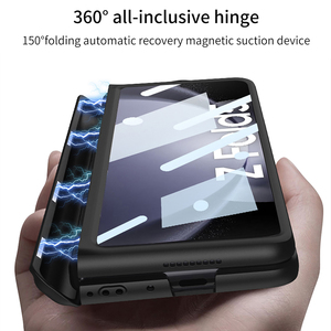 サムスンギャラクシーZFold5GKKの磁気折りたたみシェルとフィルムの統合ペンスロット付きの新しい電話ケースとOEMおよびODMをサポート - Product Image 4