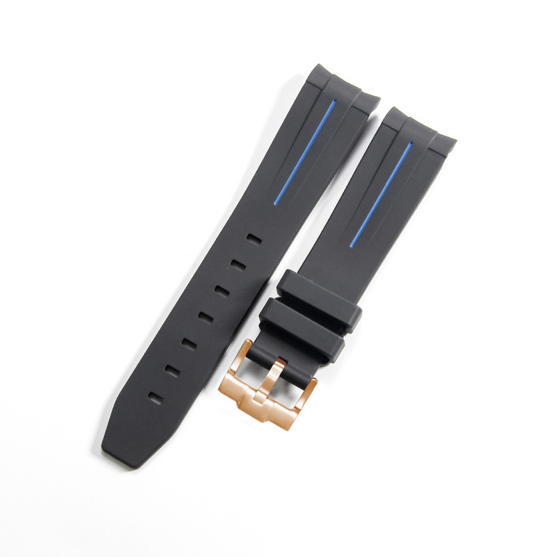 Black and blue - Rose buckle -K14