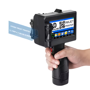 12,7 MM Datum Uhrzeit Logo Barcode QR Verfalls druckmaschine Schnellt rocknende Tinten patrone Tragbarer Hand-Tinten strahl drucker - Product Image 3