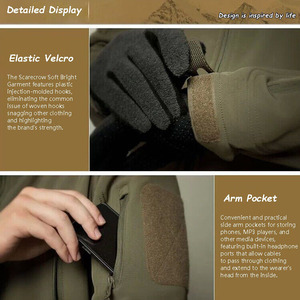 Benutzer definierte wasserdichte Soft shell Tactical Golf Denim Wind breaker Stoff Pull Over Reflective Set Herren Damen Sport Wind breaker Jacke - Product Image 2