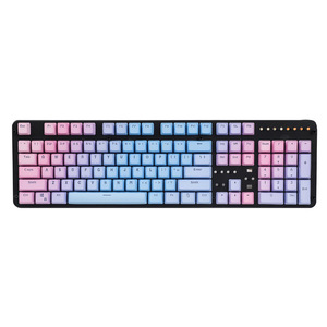 蓝色渐变粉色彩虹104键OEM高度背光双拍PBT键帽机械键盘 - Product Image 2
