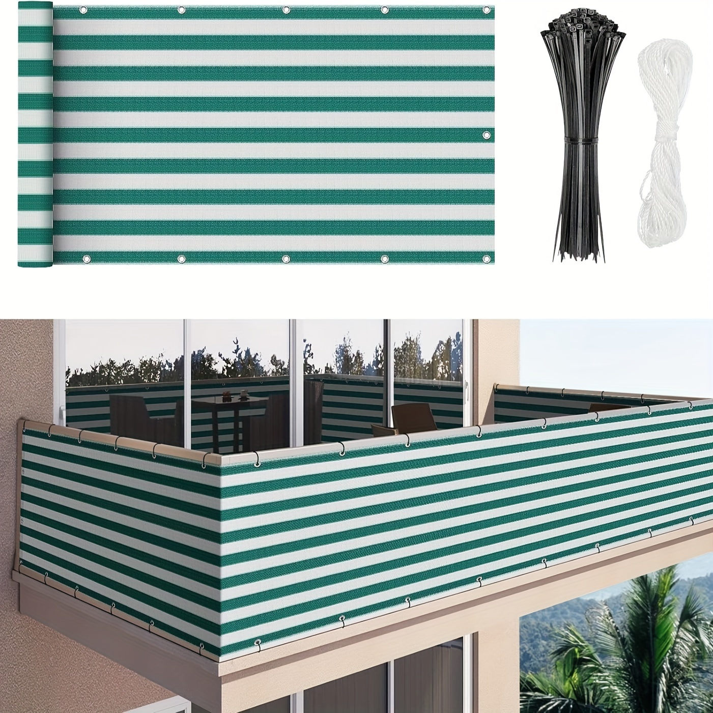 Línea verde y blanca