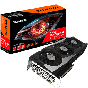 GIGABYTE Radeon RX 6700 XT oyun OC 12G kullanılan oyun grafik kartı ile GDDR6 bellek desteği OverClock RX 6400 6600 6800XT GPU - Product Image 1