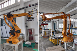 Robot paletizador automático, Robot de apilamiento de paletas, Control CNC, máquina paletizadora de embalaje, precio