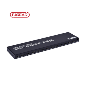 FJ-4K1012 Fjgear 12端口4k高清多媒体分路器1进12出高清多媒体版本1.4，带铁壳4K * 2k @ 25/30hz即插即用 - Product Image 5