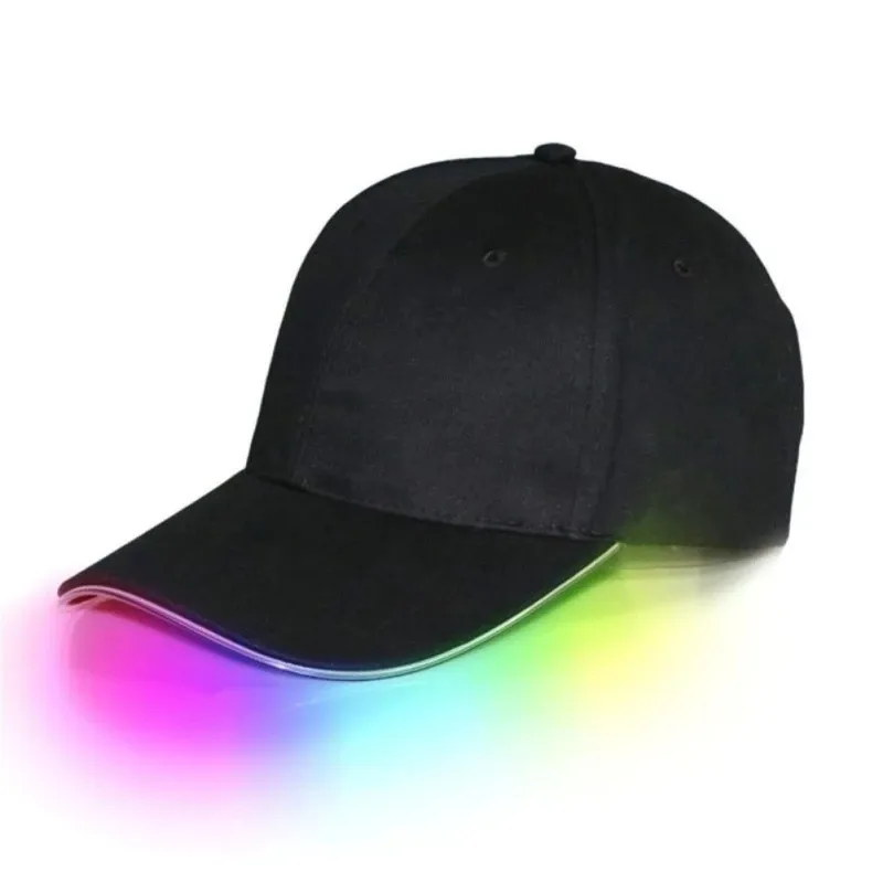 Berretti da Baseball luminosi a LED cappelli regolabili luminosi perfetti per la corsa Hip-hop della festa e più vendita calda
