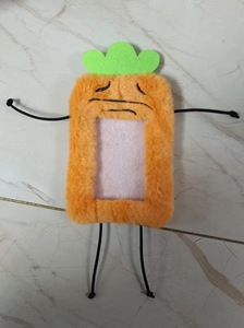 パーソナライズカスタムクリエイティブぬいぐるみフォトカードホルダー甘い女の子KPOPソフト収集キーリングふわふわカードホルダー - Product Image 6