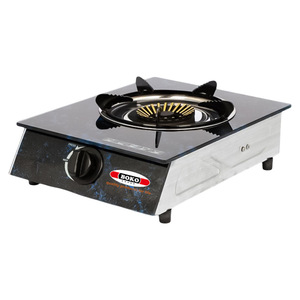 Factory Direct Energy-Efficient Single Gas Stove for Household Use <strong>Xuan</strong> Fire Iron Cover Electronic Ignition Table-Installed Gas - Product Image 5
